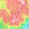 Mapa topográfico Balengou, altitude, relevo