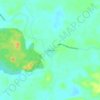Mapa topográfico Caserío, altitude, relevo