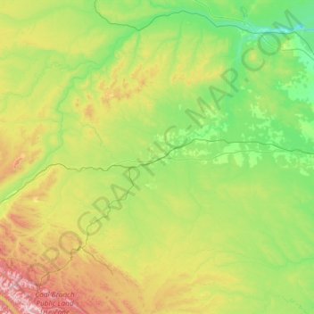 Mapa topográfico Edson (town), altitude, relevo