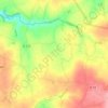 Mapa topográfico La Groudière, altitude, relevo