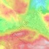 Mapa topográfico la Puigmola, altitude, relevo