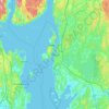 Mapa topográfico 莫斯, altitude, relevo