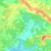 Mapa topográfico Cazeneuve, altitude, relevo