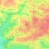 Mapa topográfico Kéraudren, altitude, relevo