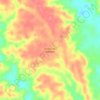 Mapa topográfico Floresta Alto Coqueto, altitude, relevo