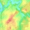 Mapa topográfico Mervant, altitude, relevo