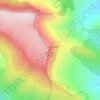 Mapa topográfico Montagne d'Angèle, altitude, relevo