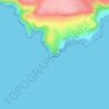 Mapa topográfico Prawle Point, altitude, relevo
