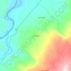 Mapa topográfico La Lindosa, altitude, relevo