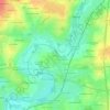 Mapa topográfico La Vallée, altitude, relevo