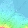 Mapa topográfico Πλατεία Διαγόρα, altitude, relevo