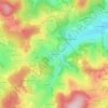 Mapa topográfico Flacelière, altitude, relevo