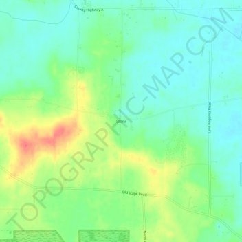 Mapa topográfico Stone, altitude, relevo