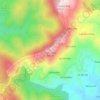 Mapa topográfico Colle Dure, altitude, relevo