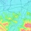 Mapa topográfico Bongsari, altitude, relevo