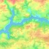 Mapa topográfico Kervignès, altitude, relevo