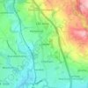 Mapa topográfico Limefield, altitude, relevo