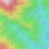 Mapa topográfico Buntu Borongbua, altitude, relevo