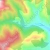 Mapa topográfico Diustes, altitude, relevo