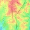 Mapa topográfico Unionville, altitude, relevo