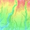 Mapa topográfico Sayan, altitude, relevo
