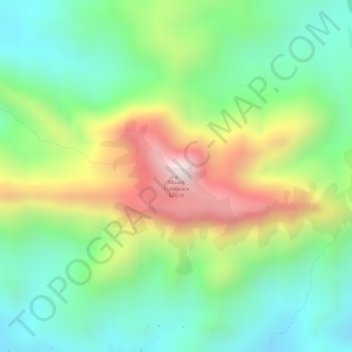 Mapa topográfico Mount Tundalara, altitude, relevo