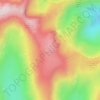Mapa topográfico Dove Crag, altitude, relevo
