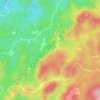 Mapa topográfico Manoyoi, altitude, relevo