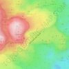 Mapa topográfico Minas de San José, altitude, relevo