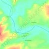 Mapa topográfico Trizidela, altitude, relevo