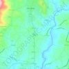 Mapa topográfico Senhora do Alívio, altitude, relevo