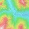 Mapa topográfico Piedimeggiana, altitude, relevo