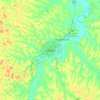Mapa topográfico Kankan, altitude, relevo