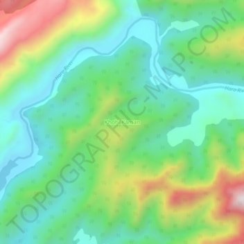 Mapa topográfico Khohi Kaman, altitude, relevo