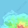 Mapa topográfico Sluke, altitude, relevo