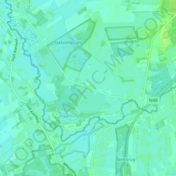 Mapa topográfico Wildenberg, altitude, relevo