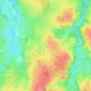Mapa topográfico Angly, altitude, relevo