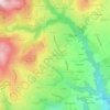 Mapa topográfico Bérieux, altitude, relevo