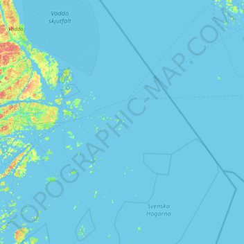 Mapa topográfico Kläppen, altitude, relevo