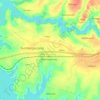 Mapa topográfico Krajan, altitude, relevo