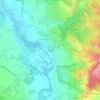 Mapa topográfico Chapelet, altitude, relevo