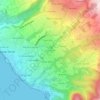 Mapa topográfico Desmarais, altitude, relevo