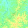 Mapa topográfico Caniguing, altitude, relevo