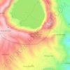Mapa topográfico Centro comunitario Shalalá, altitude, relevo