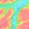 Mapa topográfico La Fontaine Pesée, altitude, relevo