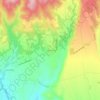 Mapa topográfico Coscullano, altitude, relevo