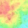Mapa topográfico Flemløse, altitude, relevo
