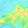 Mapa topográfico Pièce du Tail, altitude, relevo