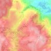 Mapa topográfico Les Hauts Champs Busnout, altitude, relevo