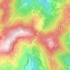 Mapa topográfico Jhika Gali, altitude, relevo